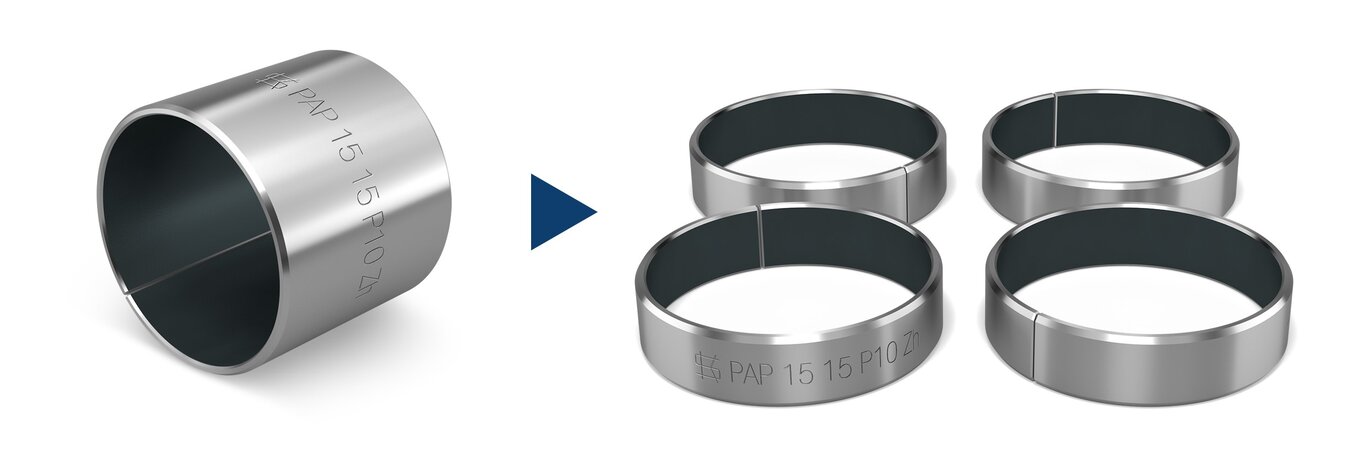Bague à palier uni fendu (cliquer pour agrandir) Bague à palier uni fendu